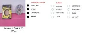 DIAMOND DISK 4.5'' (2PCS) in Westlands on Funga Deal