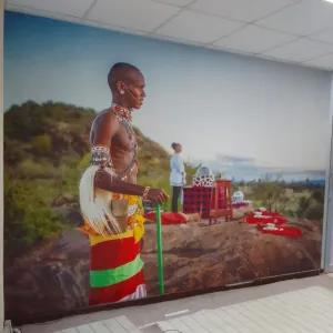 Customized wall murals in Nairobi CBD on Funga Deal