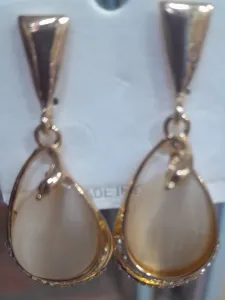 Gold tone teardrop earrings in Ngara on Funga Deal